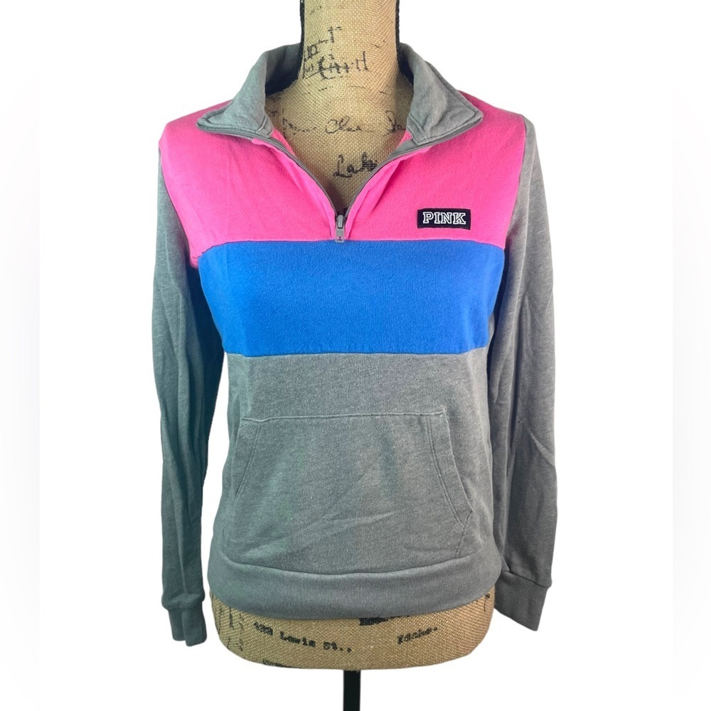 PINK Victoria's Secret Quarter Zip Pullover Sweatshirt
